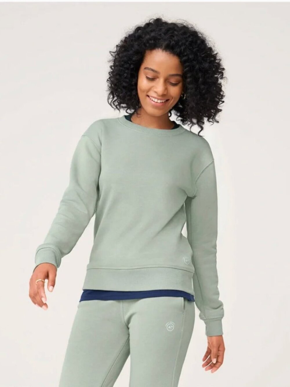 Allbirds Crewneck Sweatshirt Pima Cotton Green Size Small Sustainable Athleisure